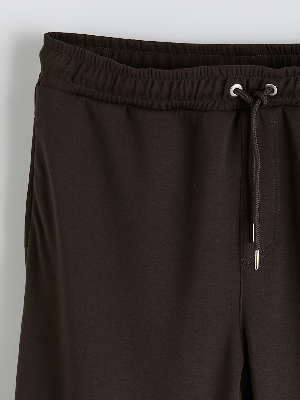 Kahverengi Standart Kalıp Soft Touch Erkek Eşofman Altı-5