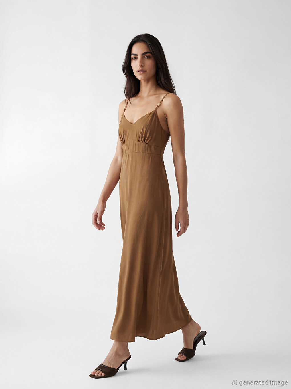 Woman Green Dress