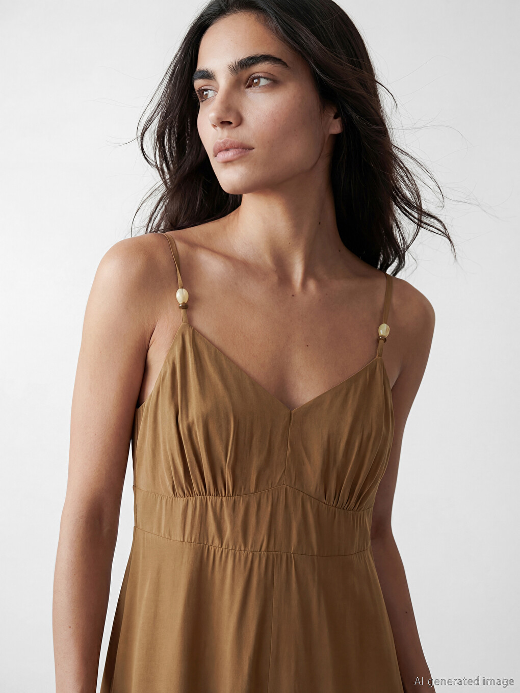 Woman Green Dress-1