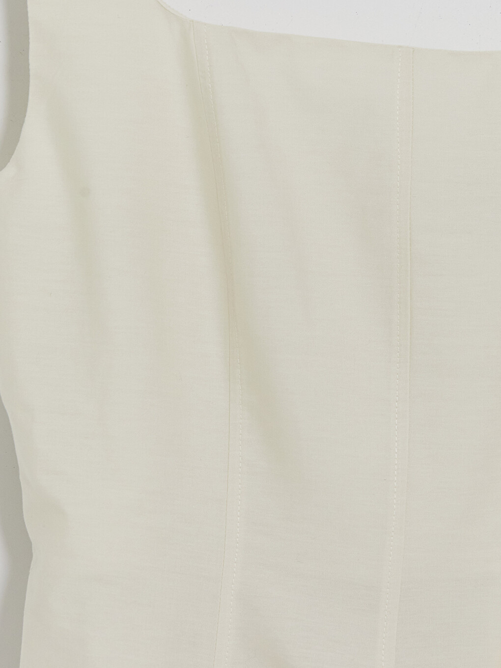 Rochie din poplin cu talie mulată și guler pătrat-6