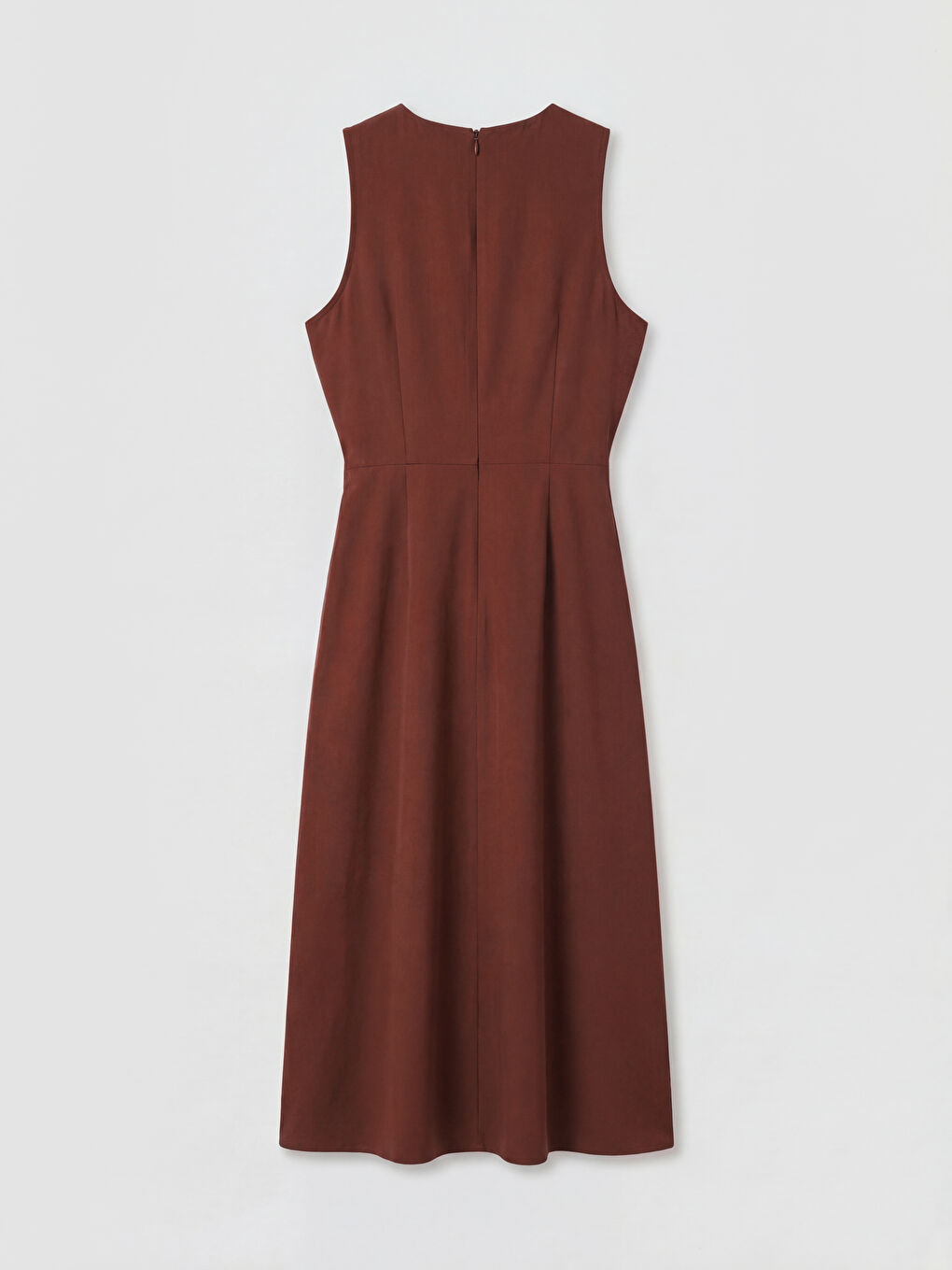 Crew Neck Tie-Up Dress-1