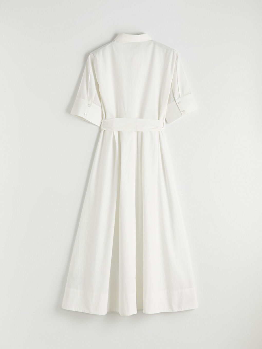 Woman WHITE Shirt Dress-6