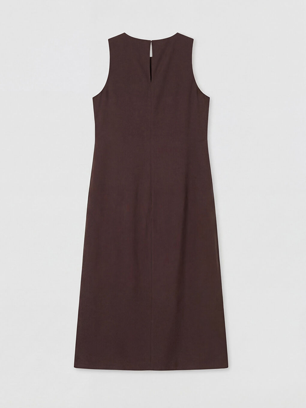 Crew Neck Slit Detail Dress-5