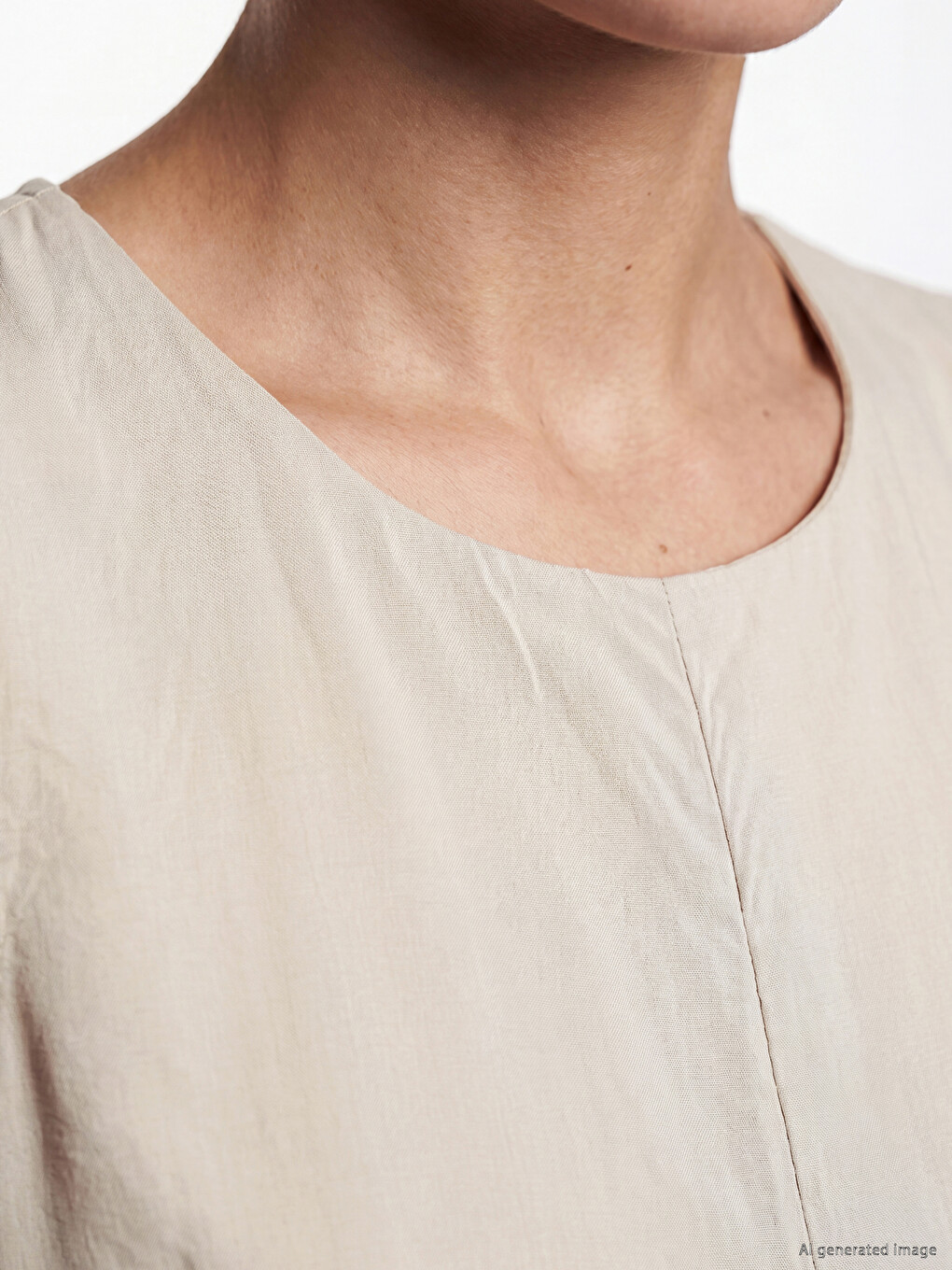 Woman Beige Dress-2