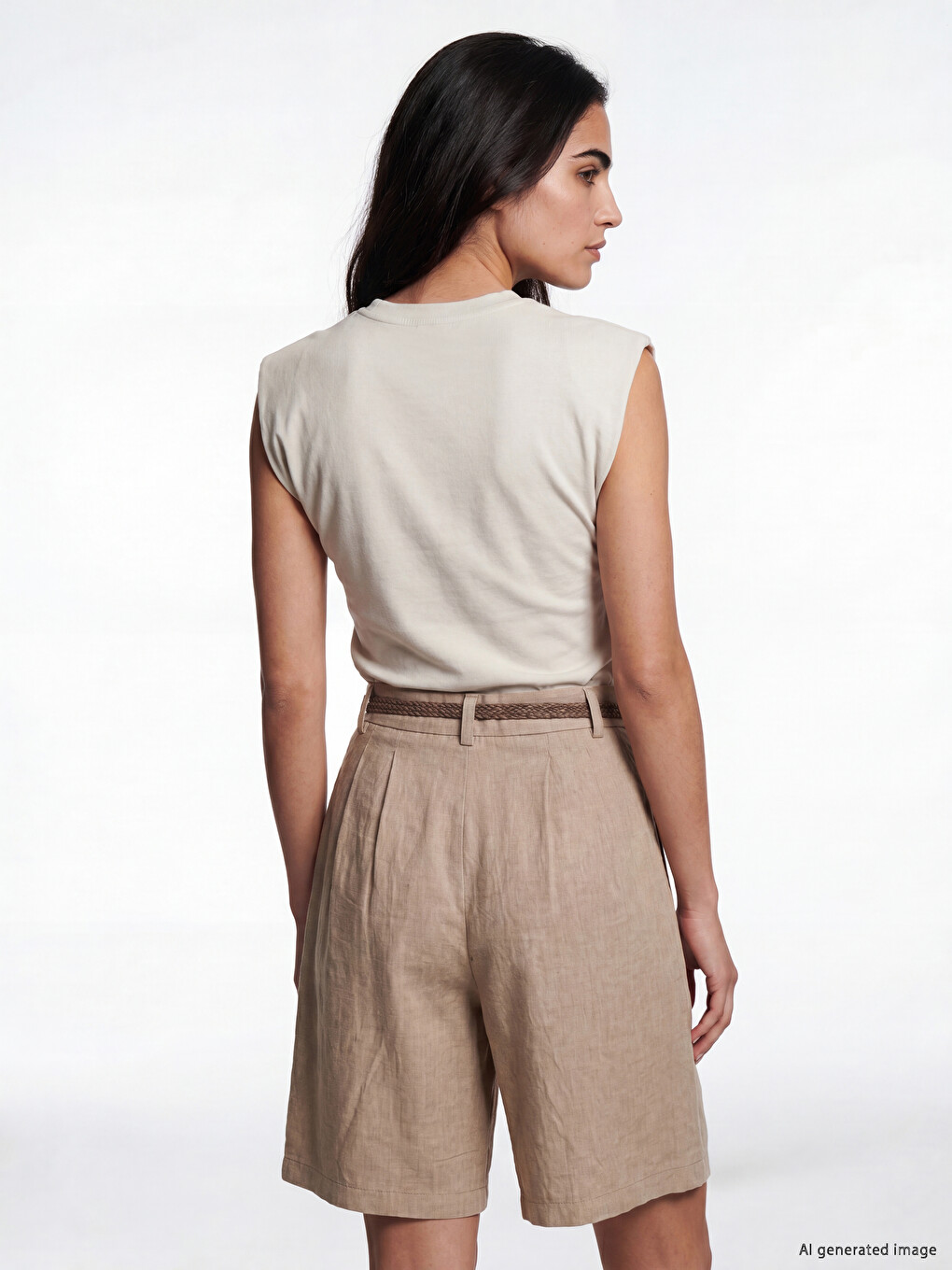 Crew Neck Ruched Blouse-3