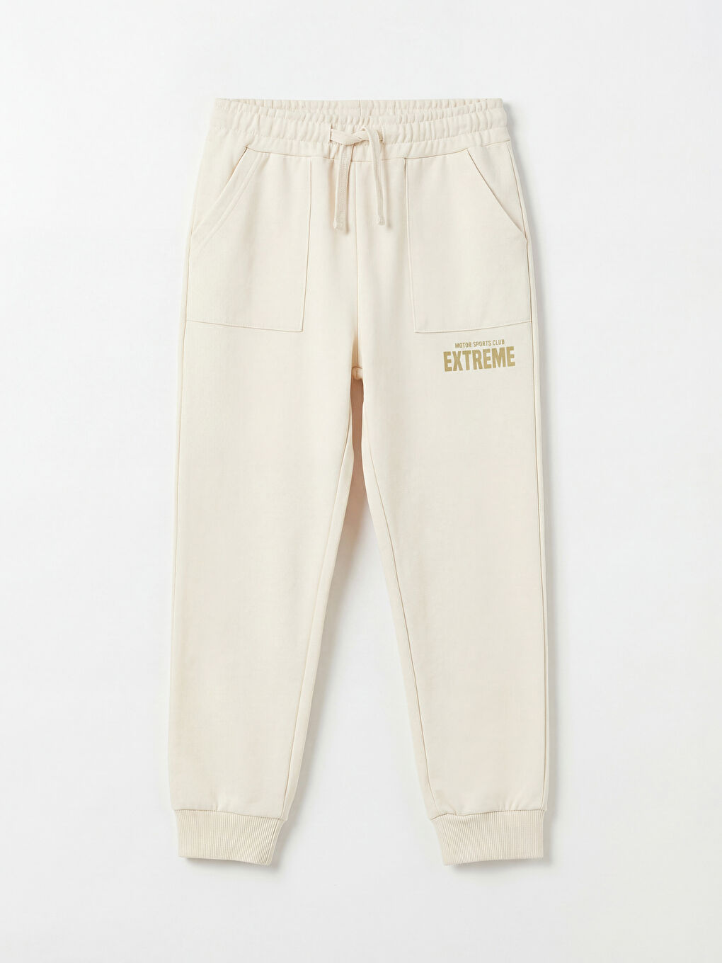 Haki  Beli Lastikli Erkek Çocuk Jogger Eşofman Altı 2'li-1