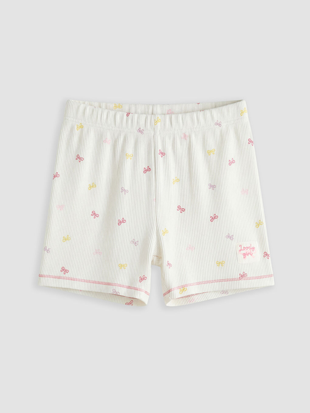Bow Patterned Girls' Shorts