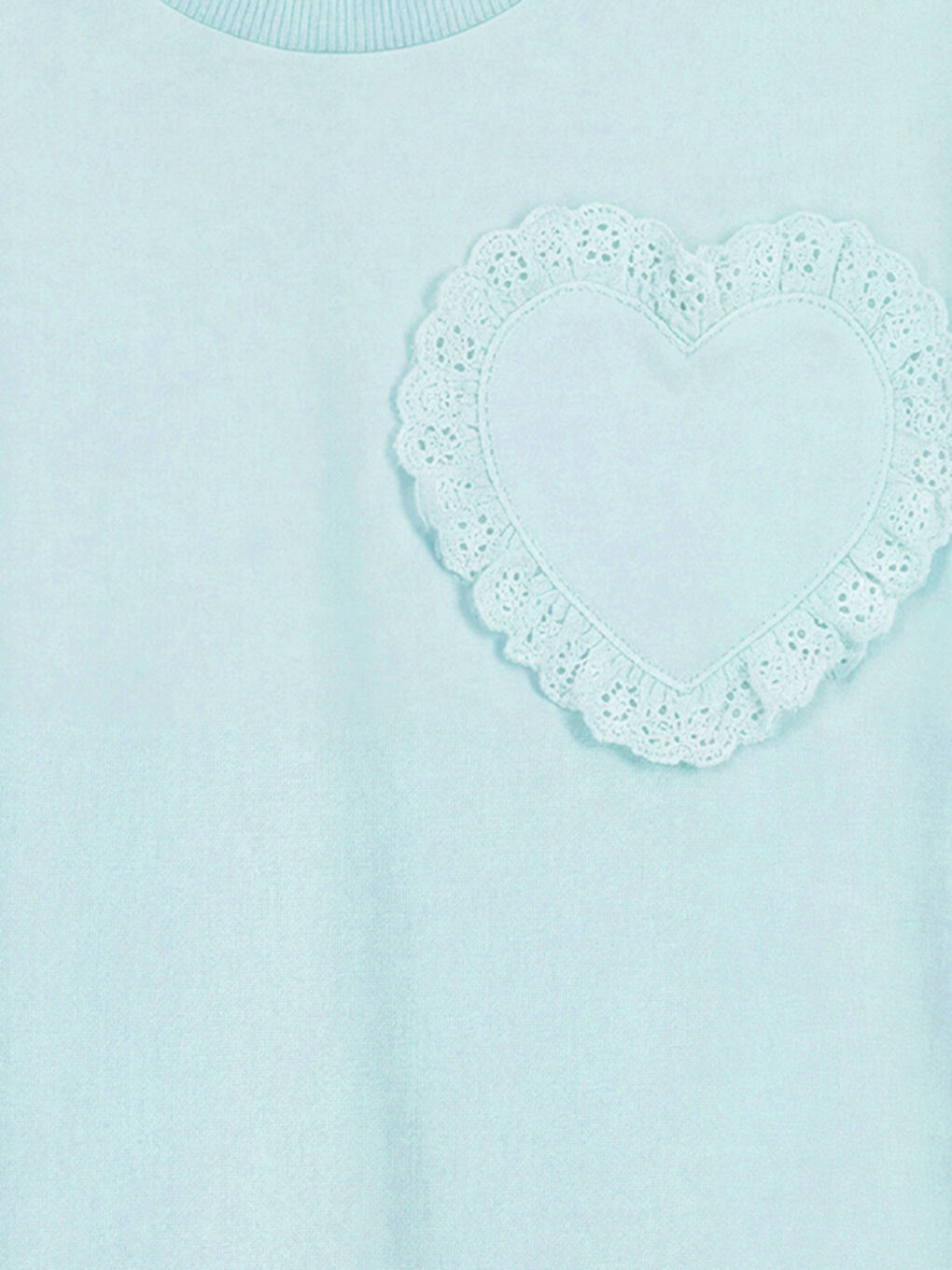 Футболка для девочек с круглым вырезом и вышивкой-3