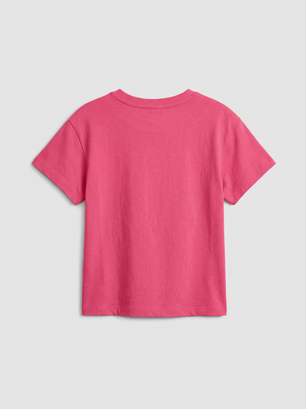 Crew Neck Embroidered Girls' T-Shirt-2