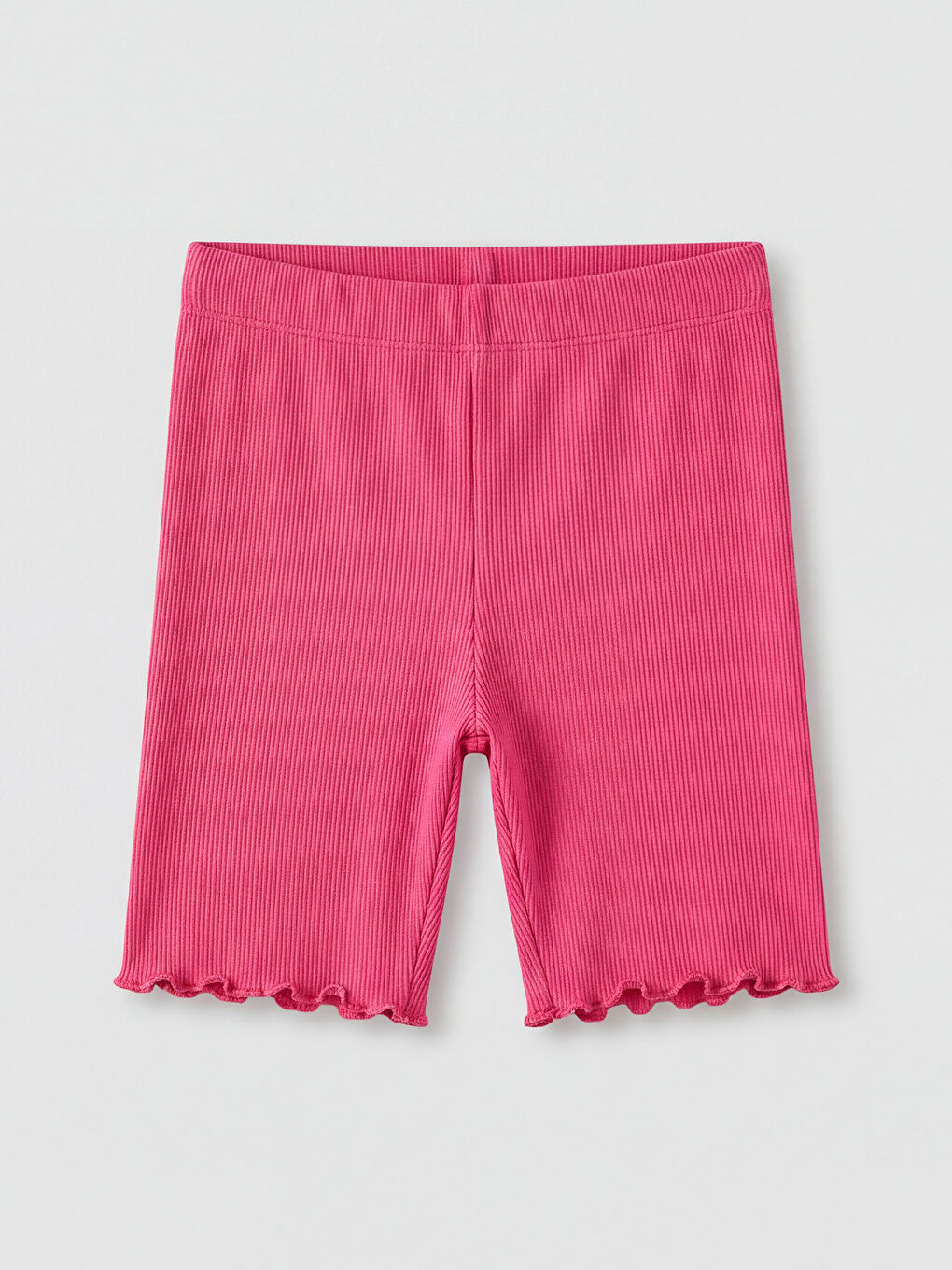 Fuşya Fitilli Kız Çocuk Kısa Tayt