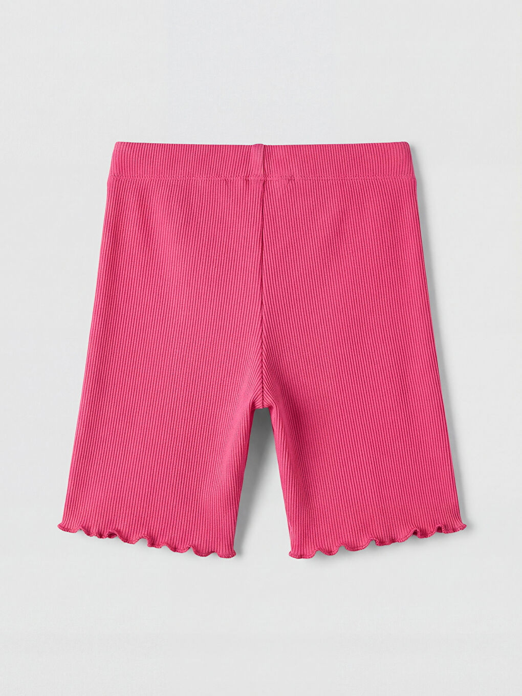 Fuşya Fitilli Kız Çocuk Kısa Tayt-1