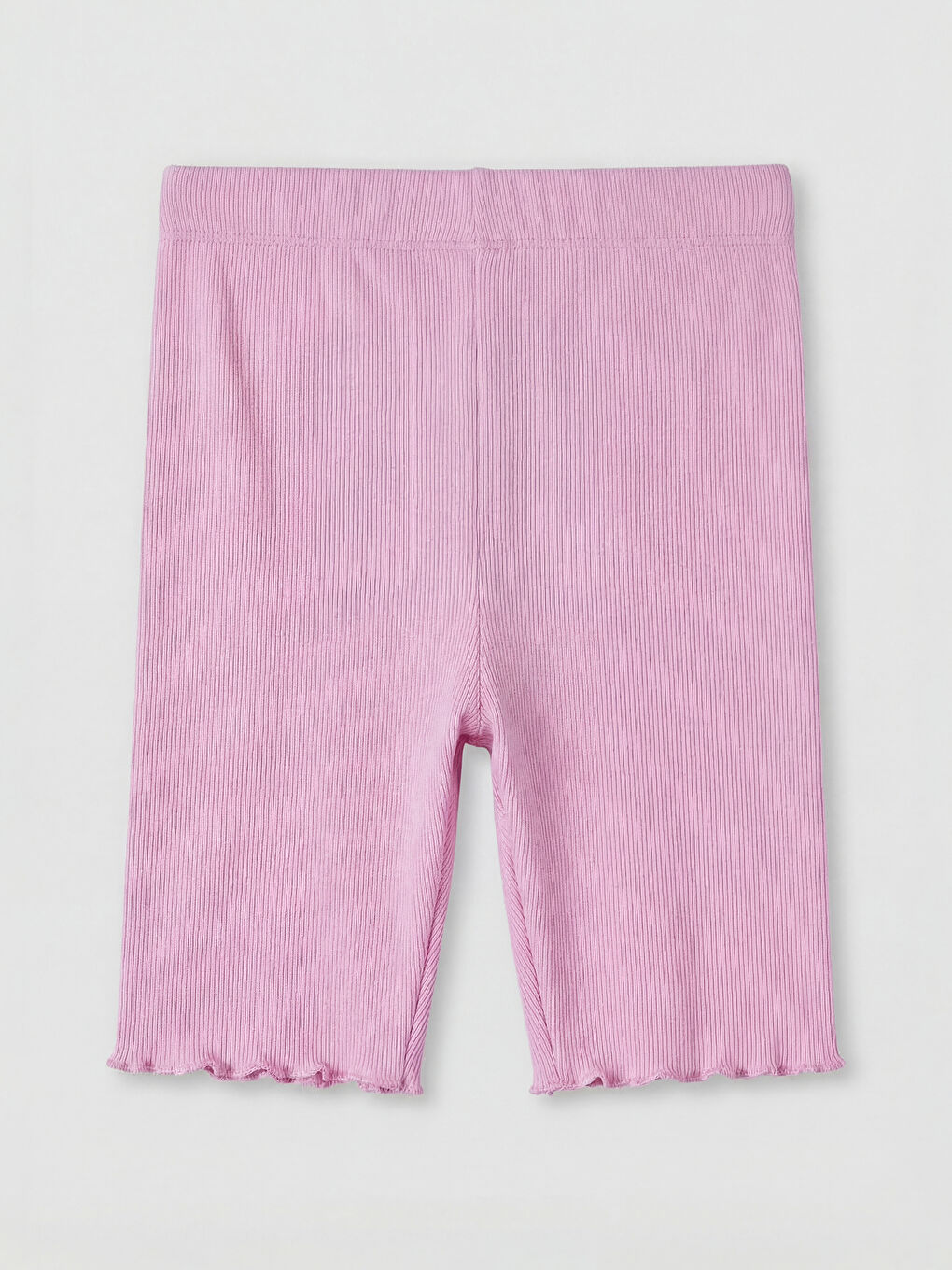 Lila Fitilli Kız Çocuk Kısa Tayt-1