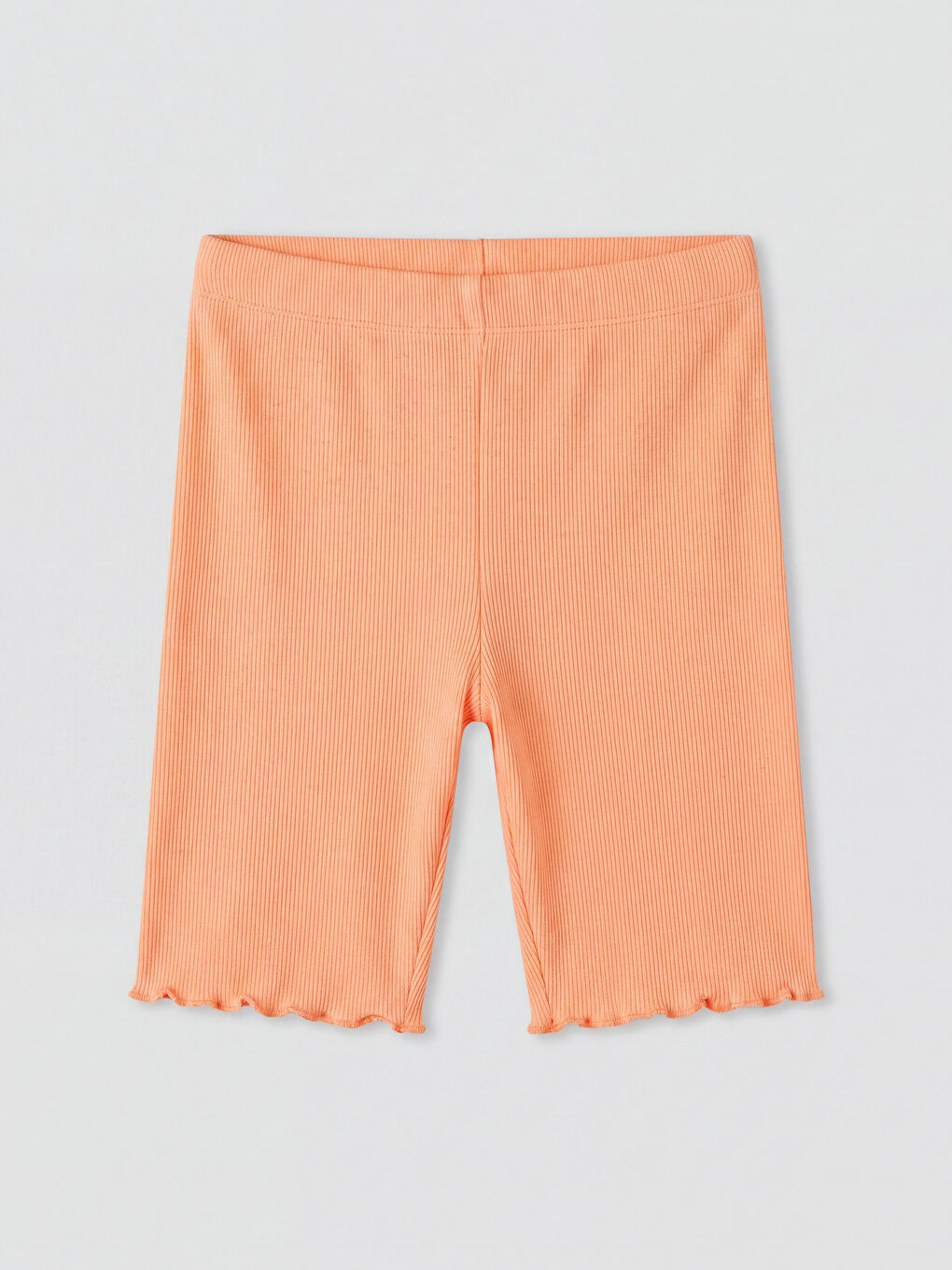 Ribbed Girls' Short Leggings