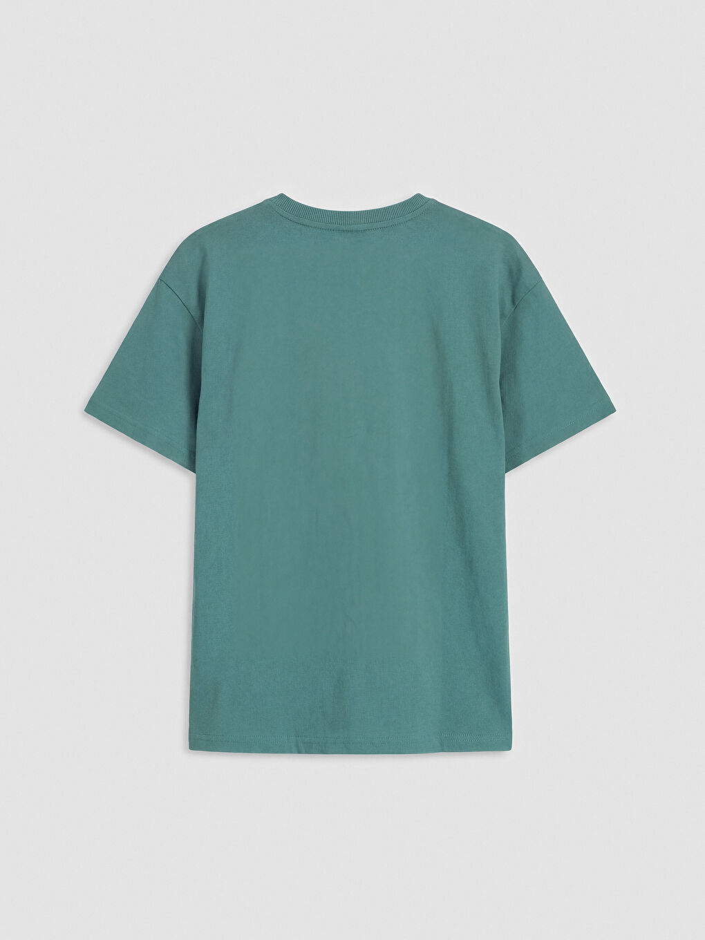 Yeşil Bisiklet Yaka Brawl Stars Baskılı Erkek Çocuk Tişört-1