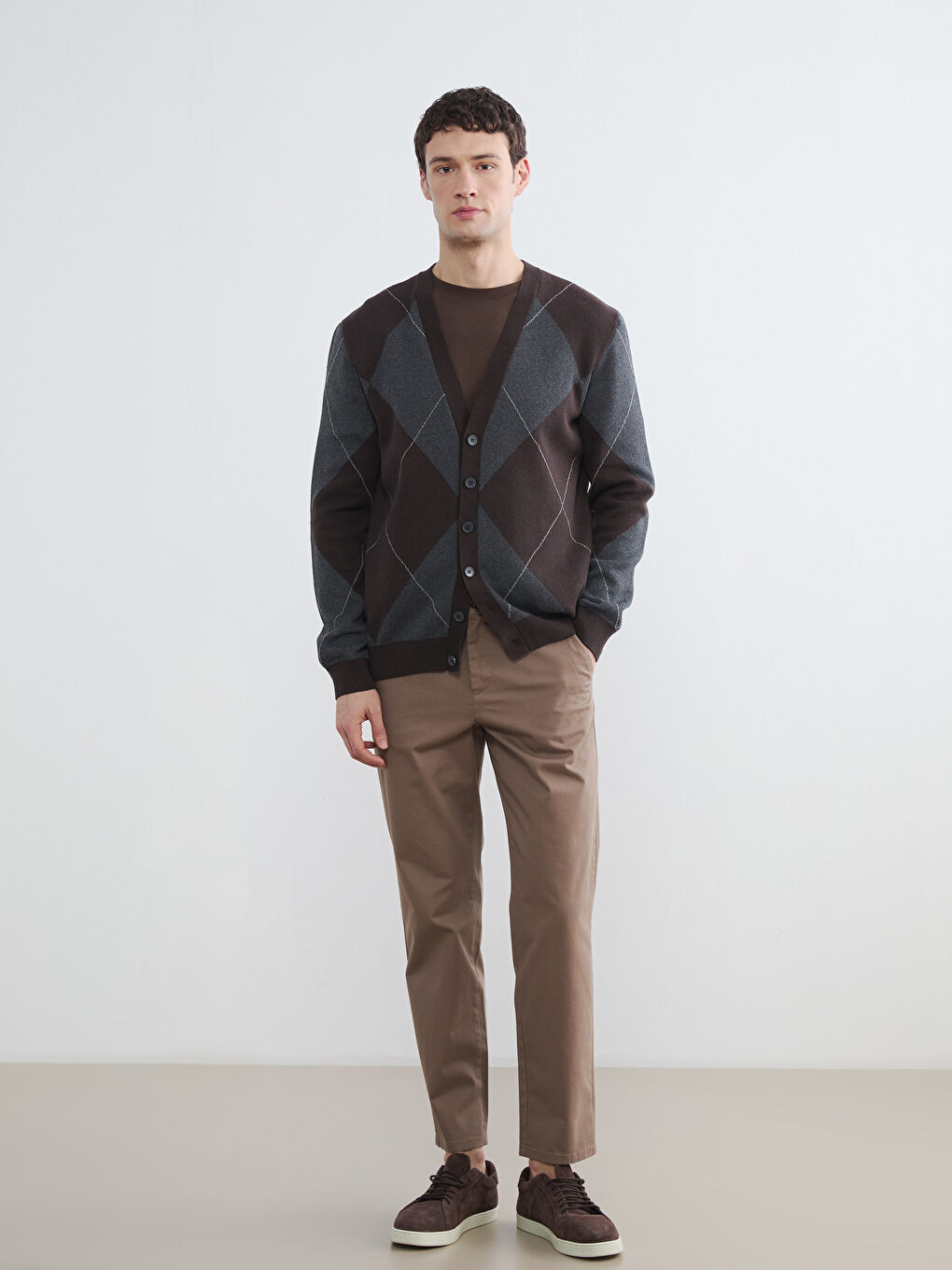 Kahverengi Slim Fit Erkek Pantolon