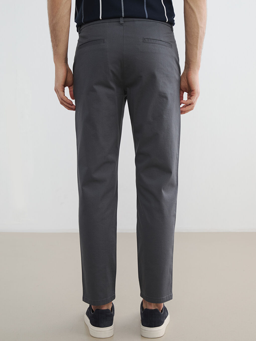 Gri Slim Fit Erkek Pantolon-3