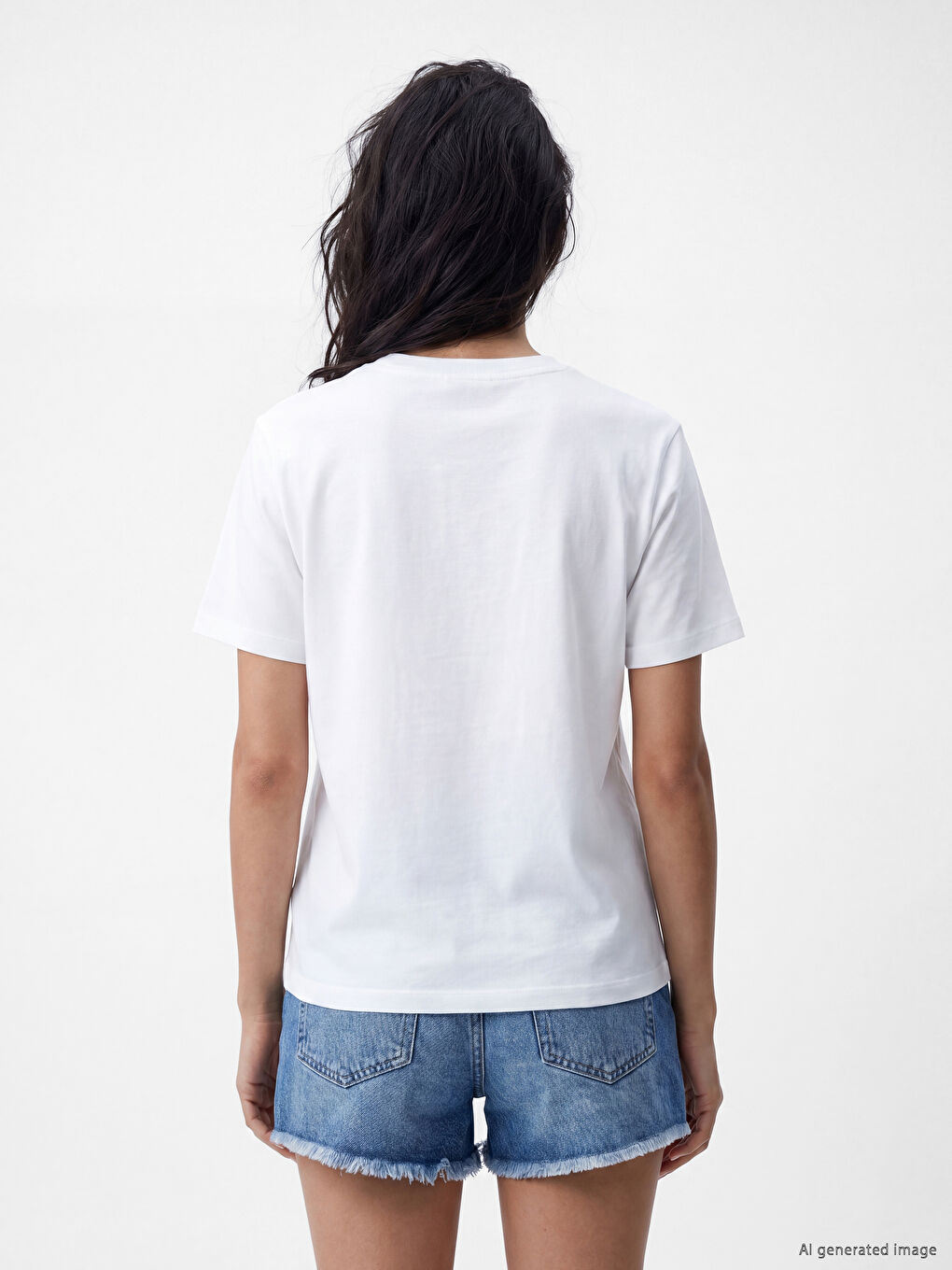 Crew Neck Paris Printed Women's T-Shirt-3