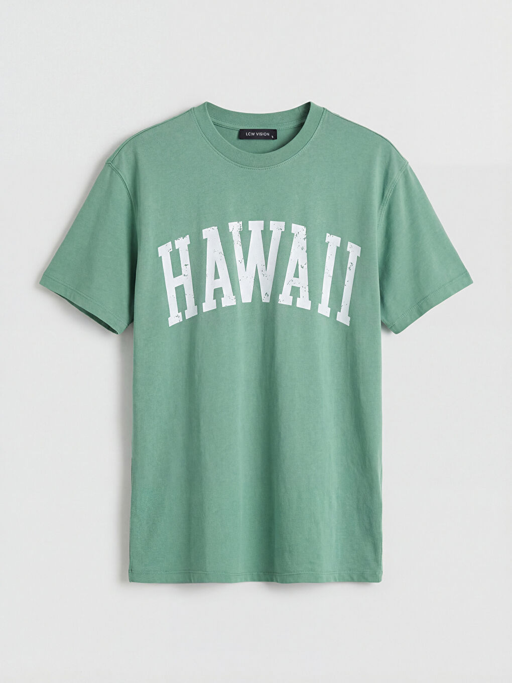 Crew Neck Hawaiian Print Women's T-Shirt-3