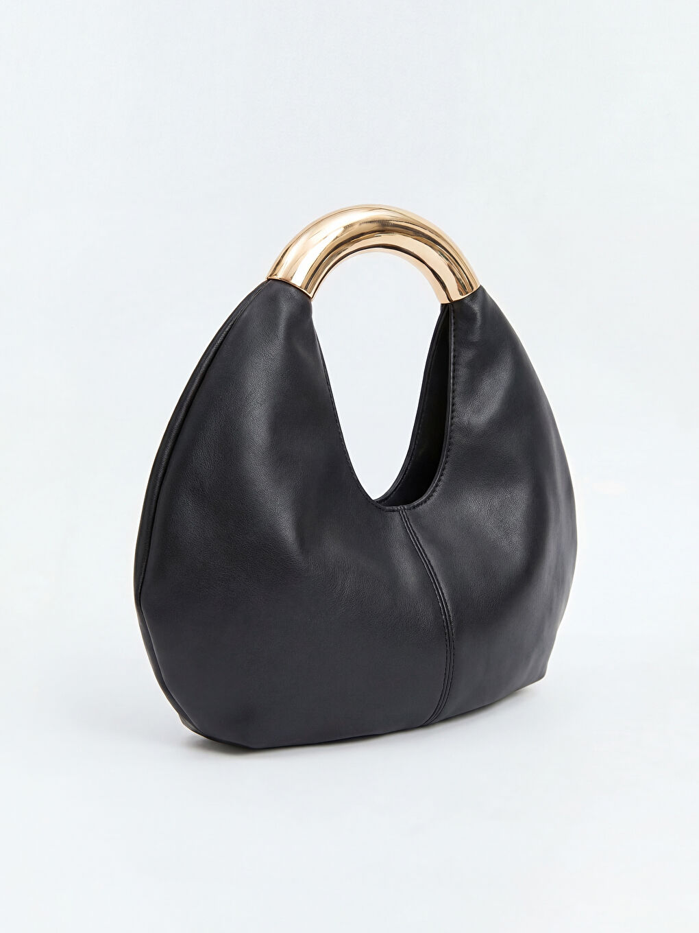 теріге ұқсас металл тұтқалы әйелдер иық сөмкесі-2