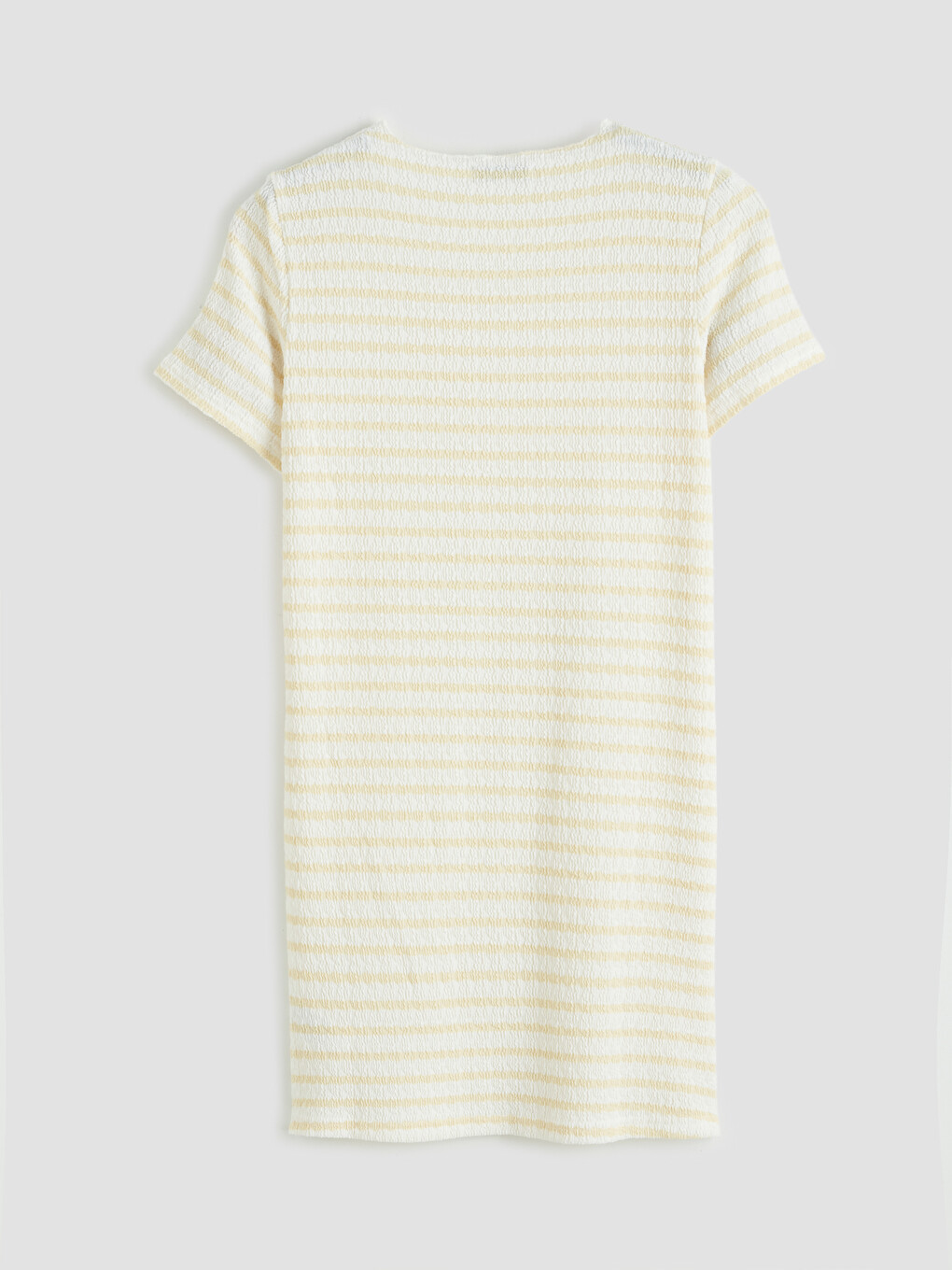 Crew Neck Striped Mini Dress-5