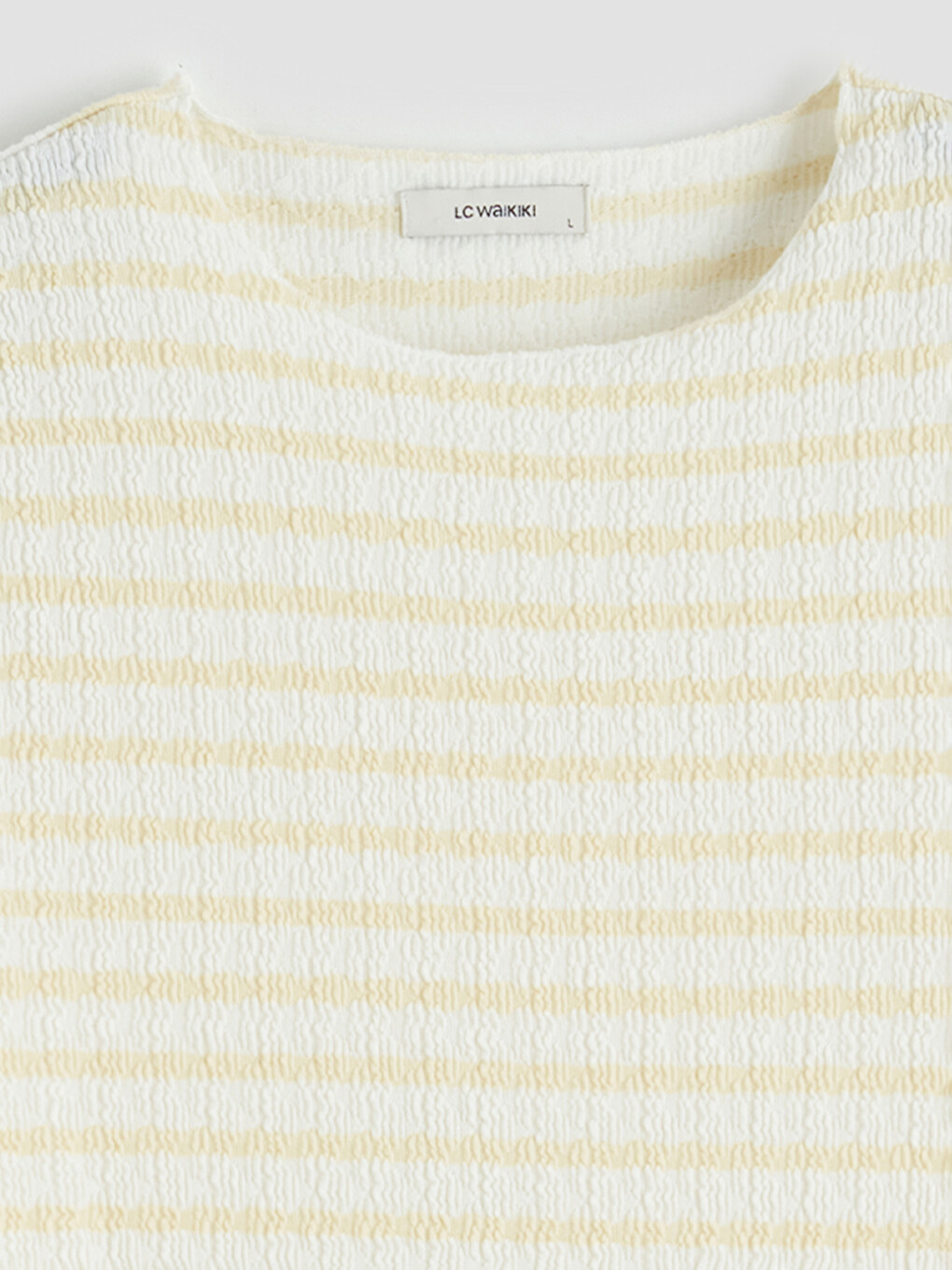 Crew Neck Striped Mini Dress-6