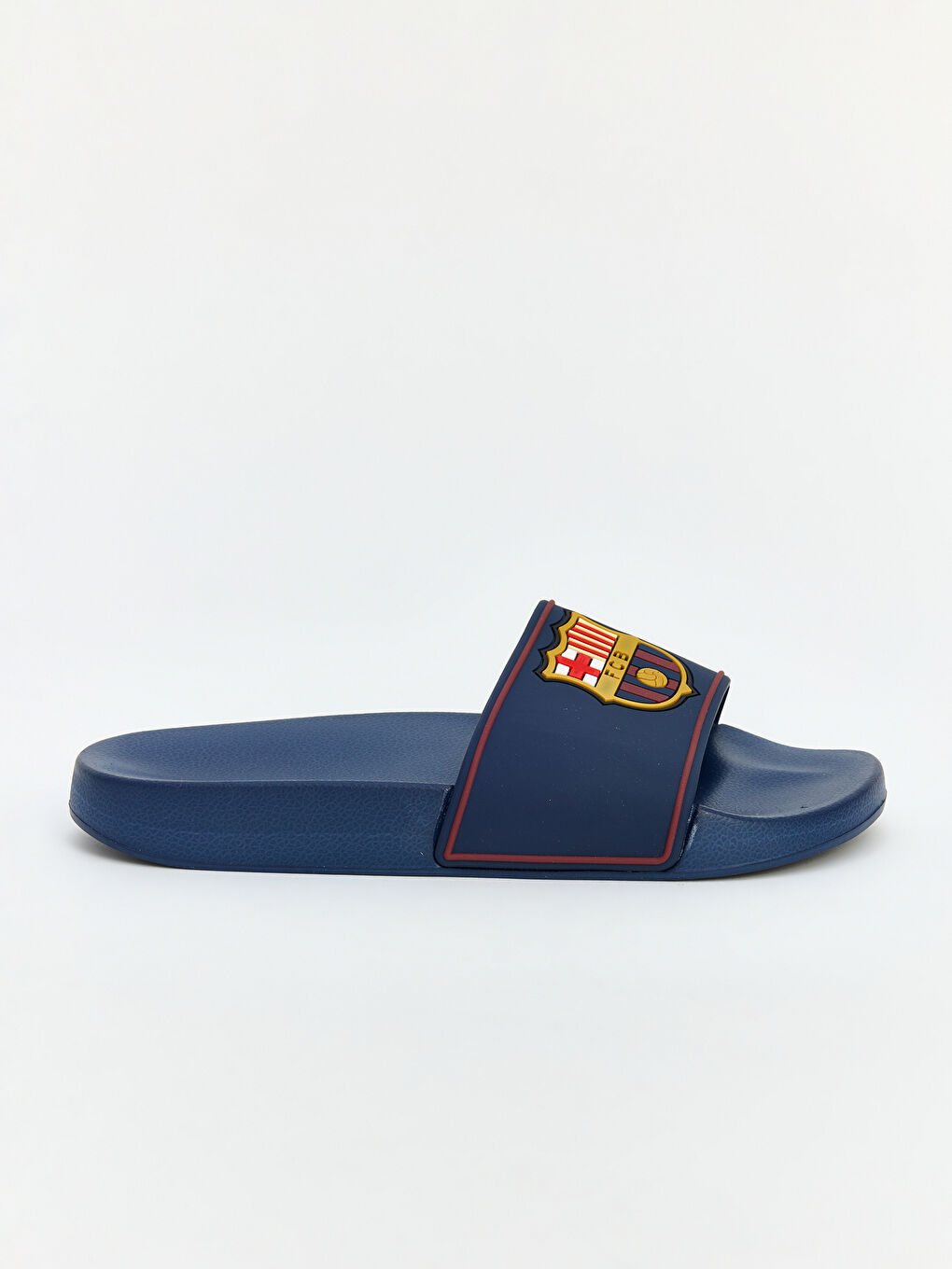 Lacivert Barcelona Baskılı Erkek Çocuk Terlik-1