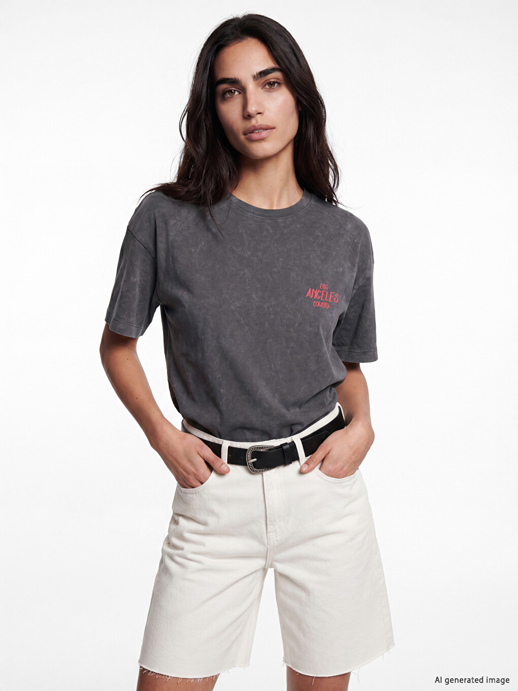 Printed Oversize 100% Cotton Women's T-shirt