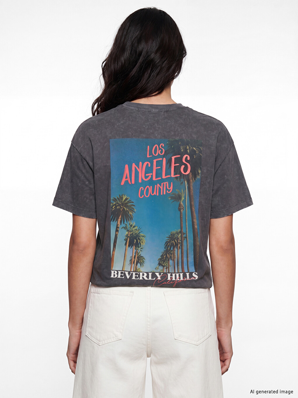 Printed Oversize 100% Cotton Women's T-shirt-3