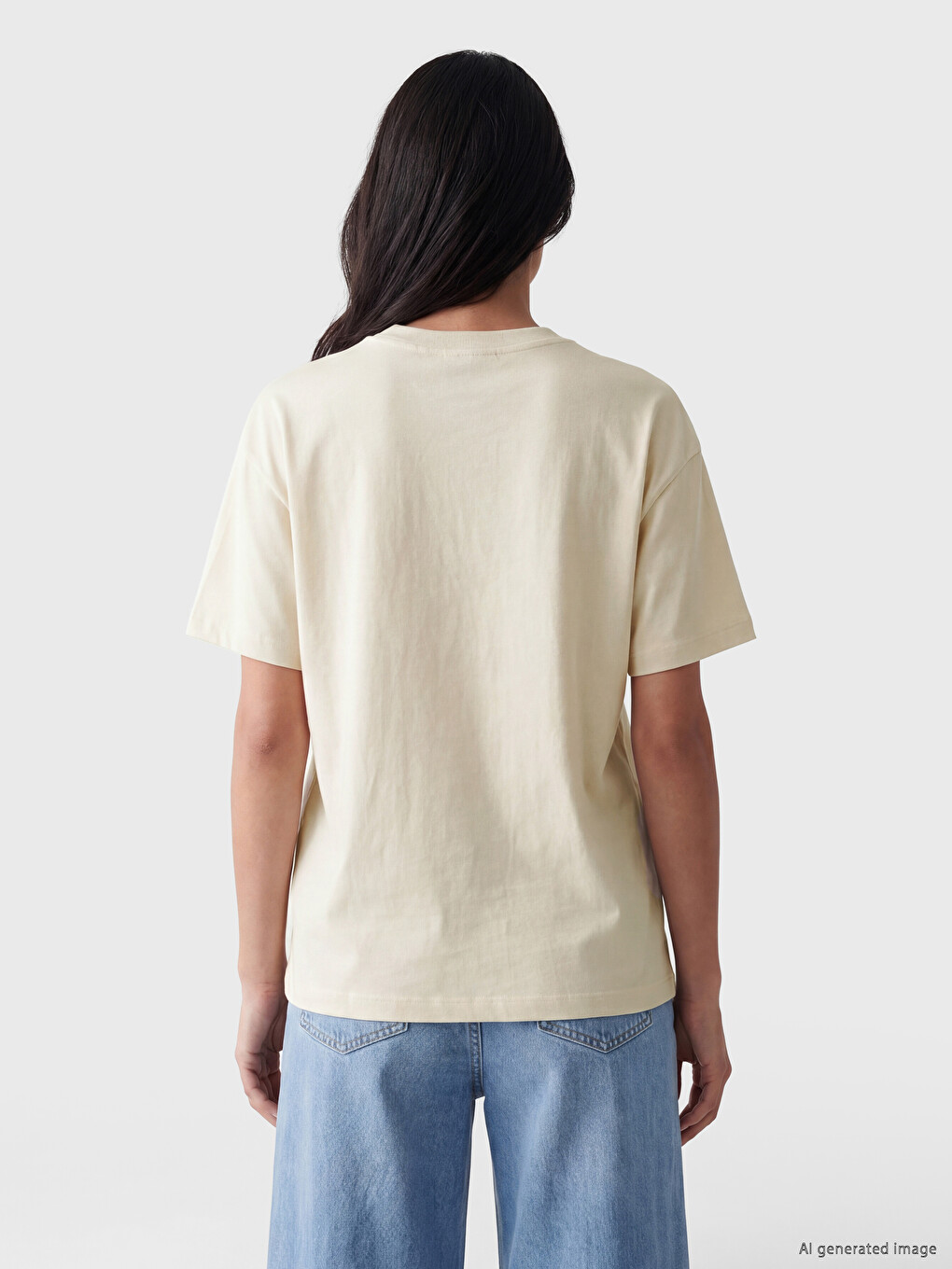 T-shirt Femme Imprimé Surdimensionné 100% Coton-3