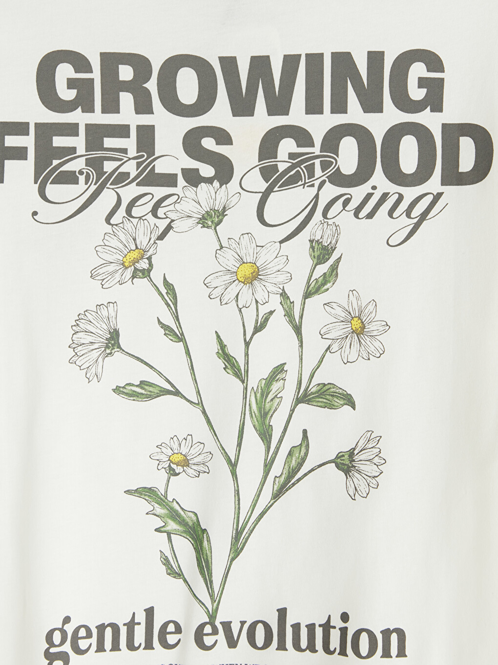 T-shirt imprimé à col rond pour femme-7