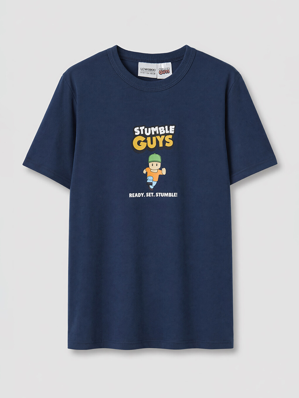 Lacivert Stumble Guys Baskılı Erkek Çocuk Tişört