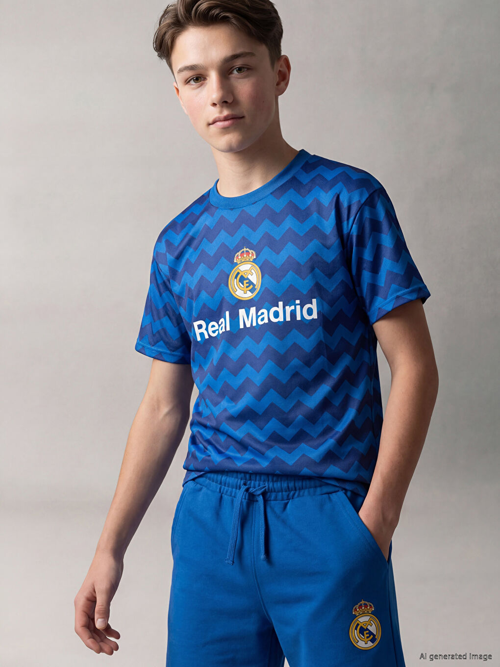 Real Madrid Printed Boys' Shorts Set-1