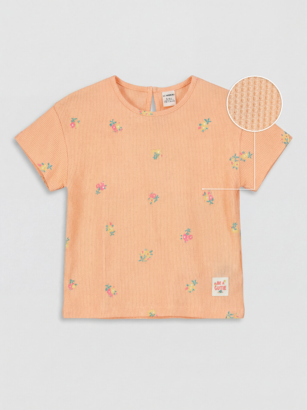 Floral Printed Girls' T-Shirt