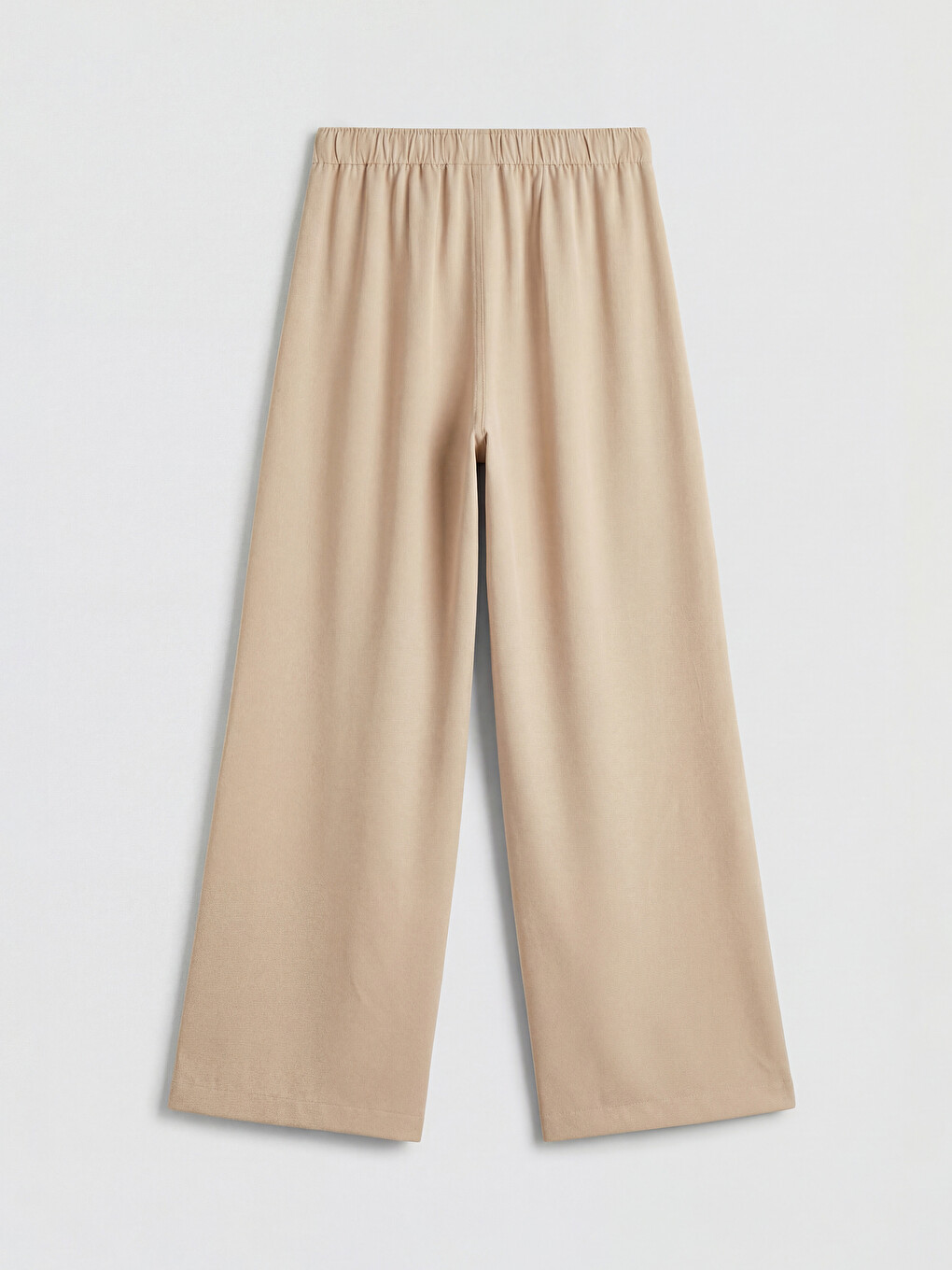 Elastic Waist Wide Leg Women's Trousers-9
