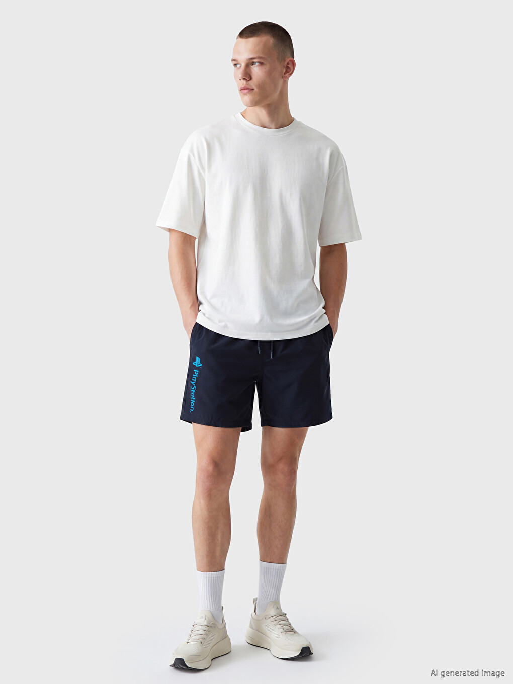 Short Playstation Printed Men's Swimming Shorts-1