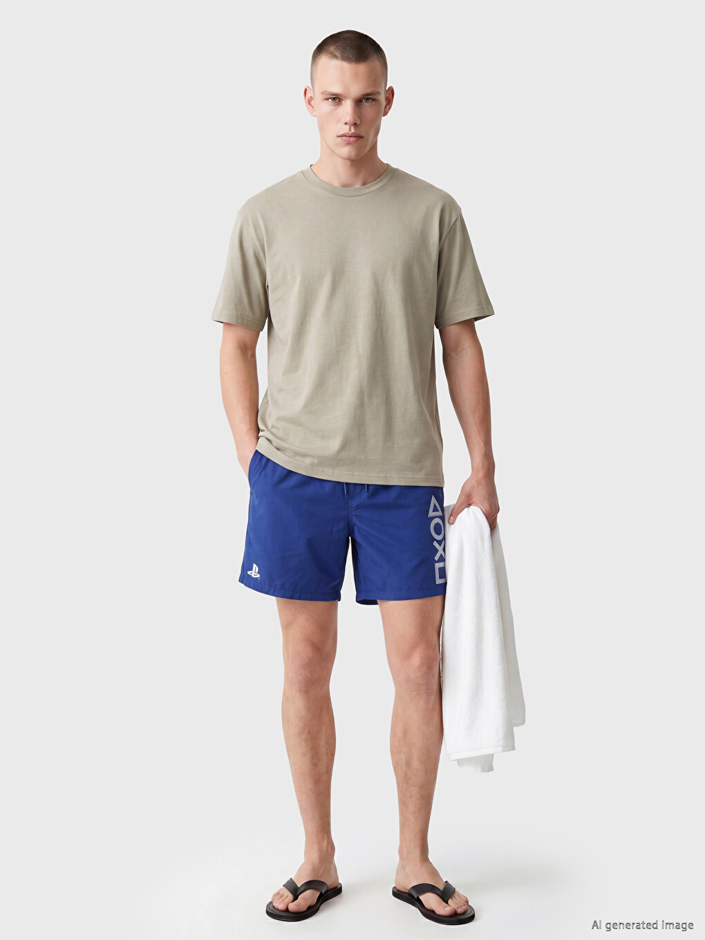 Short Playstation Printed Men's Swimming Shorts-1