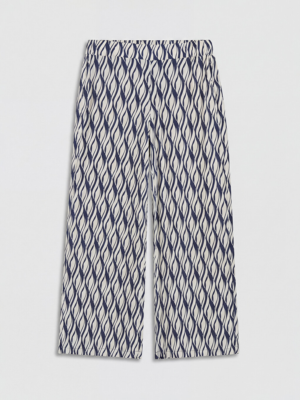 Pantalon Femme À Motifs À Taille Élastiquée-4