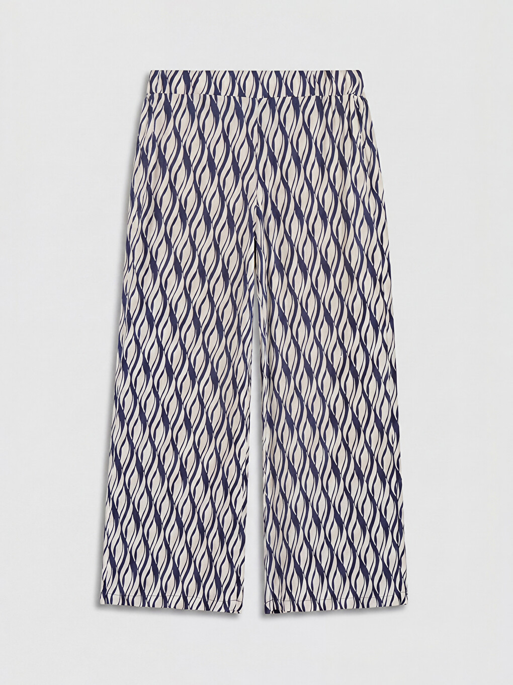 Pantalon Femme À Motifs À Taille Élastiquée-5