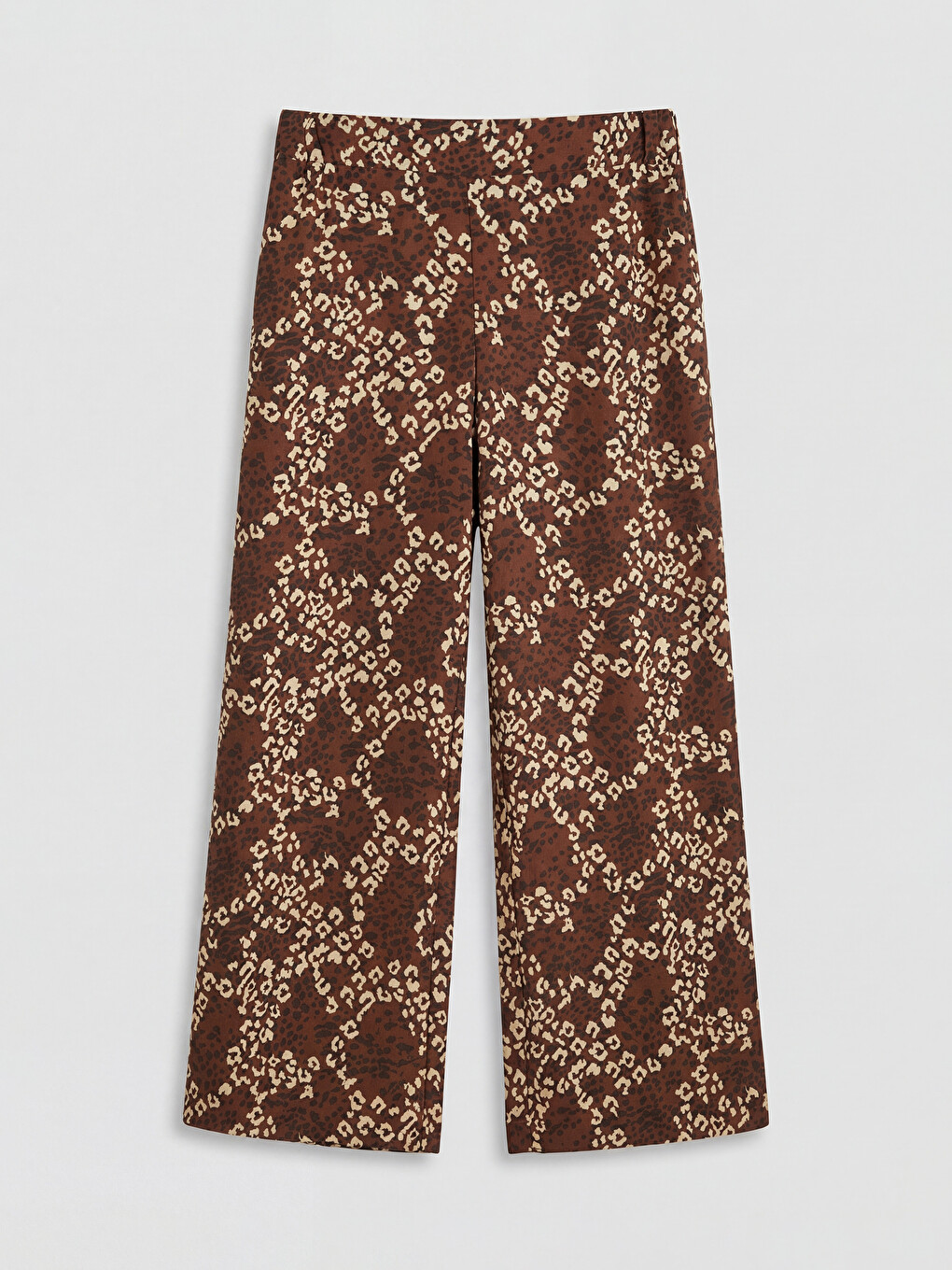 Elastic Waist Patterned Women's Trousers-4