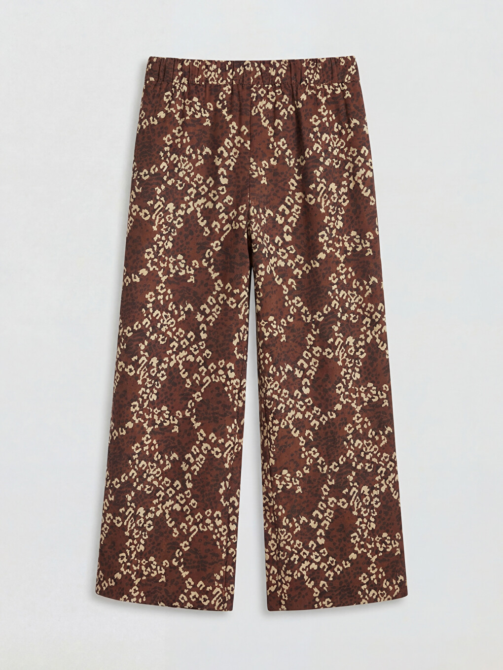 Elastic Waist Patterned Women's Trousers-5