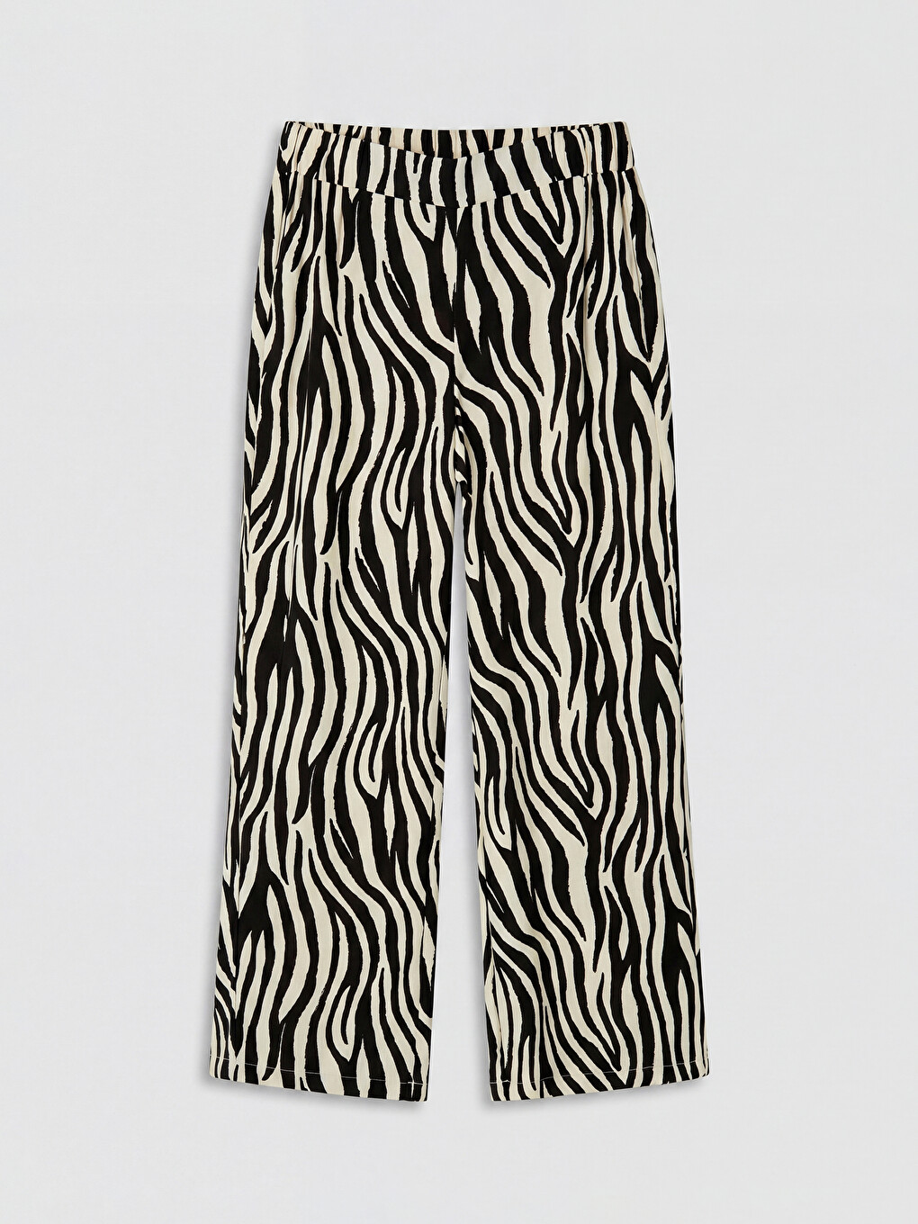 Pantalon Femme À Motifs À Taille Élastiquée-4