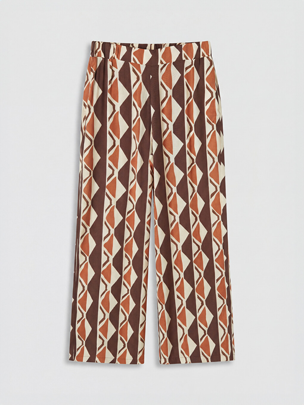 Pantaloni Cu Model Cu Talie Elastică Pentru Femei-4