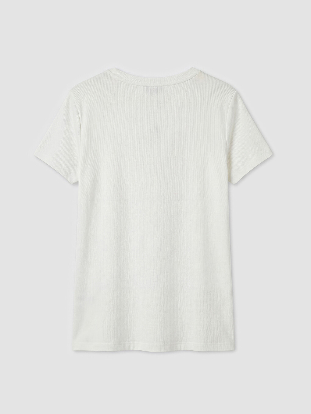 Crew Neck Printed Women's T-Shirt-5