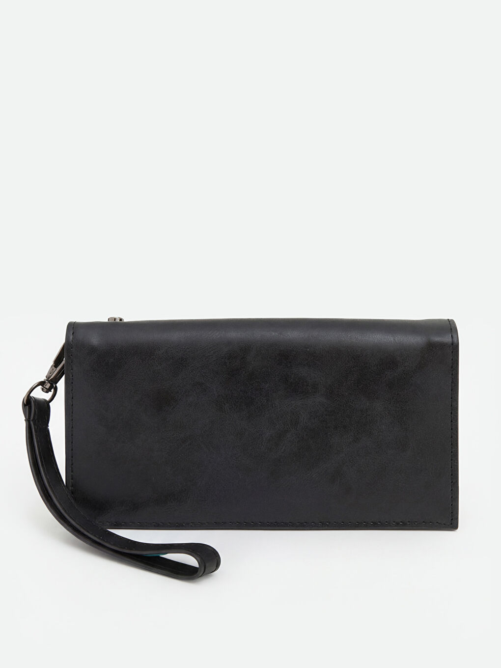 Siyah Deri Görünümlü Erkek El Çantası