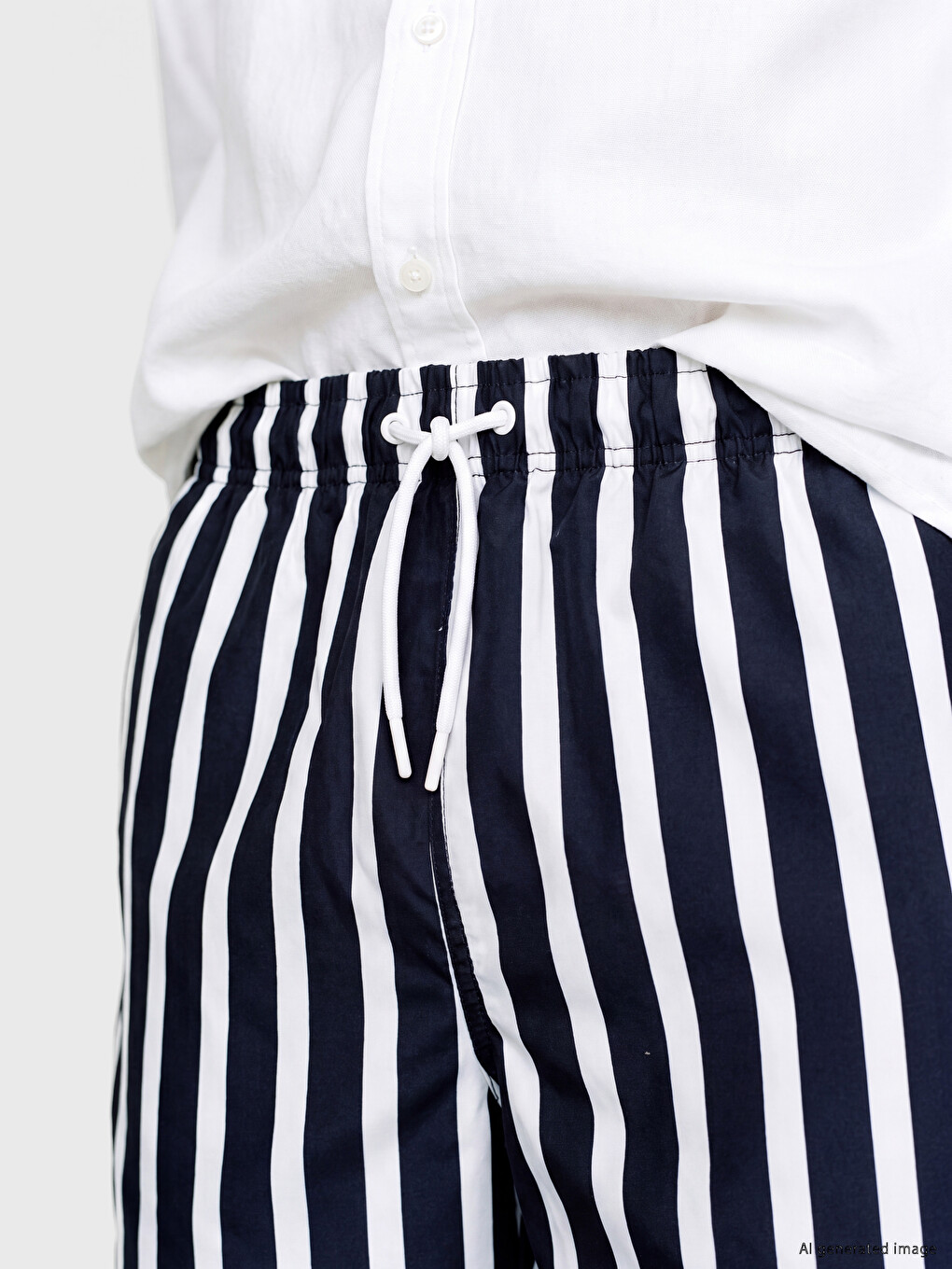 Short Striped Men's Swimming Shorts-2