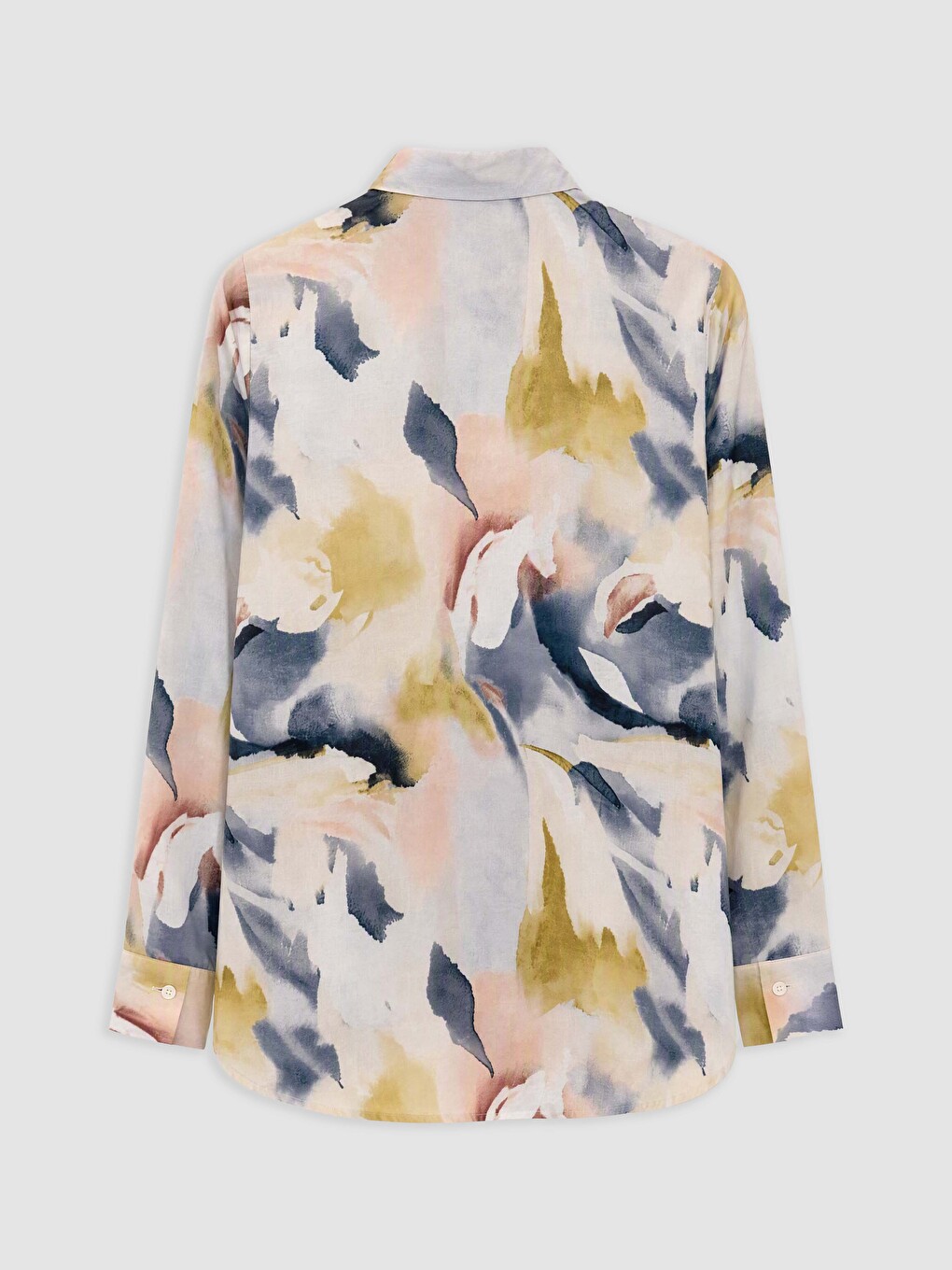 Patterned Poplin Women's Shirt-1