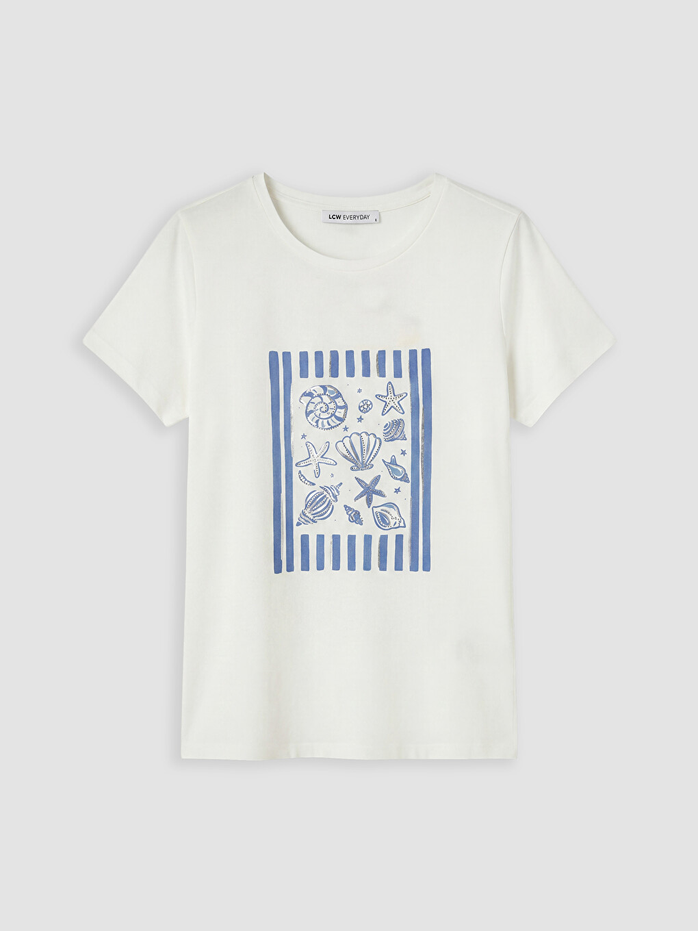 Crew Neck Printed Women's T-Shirt