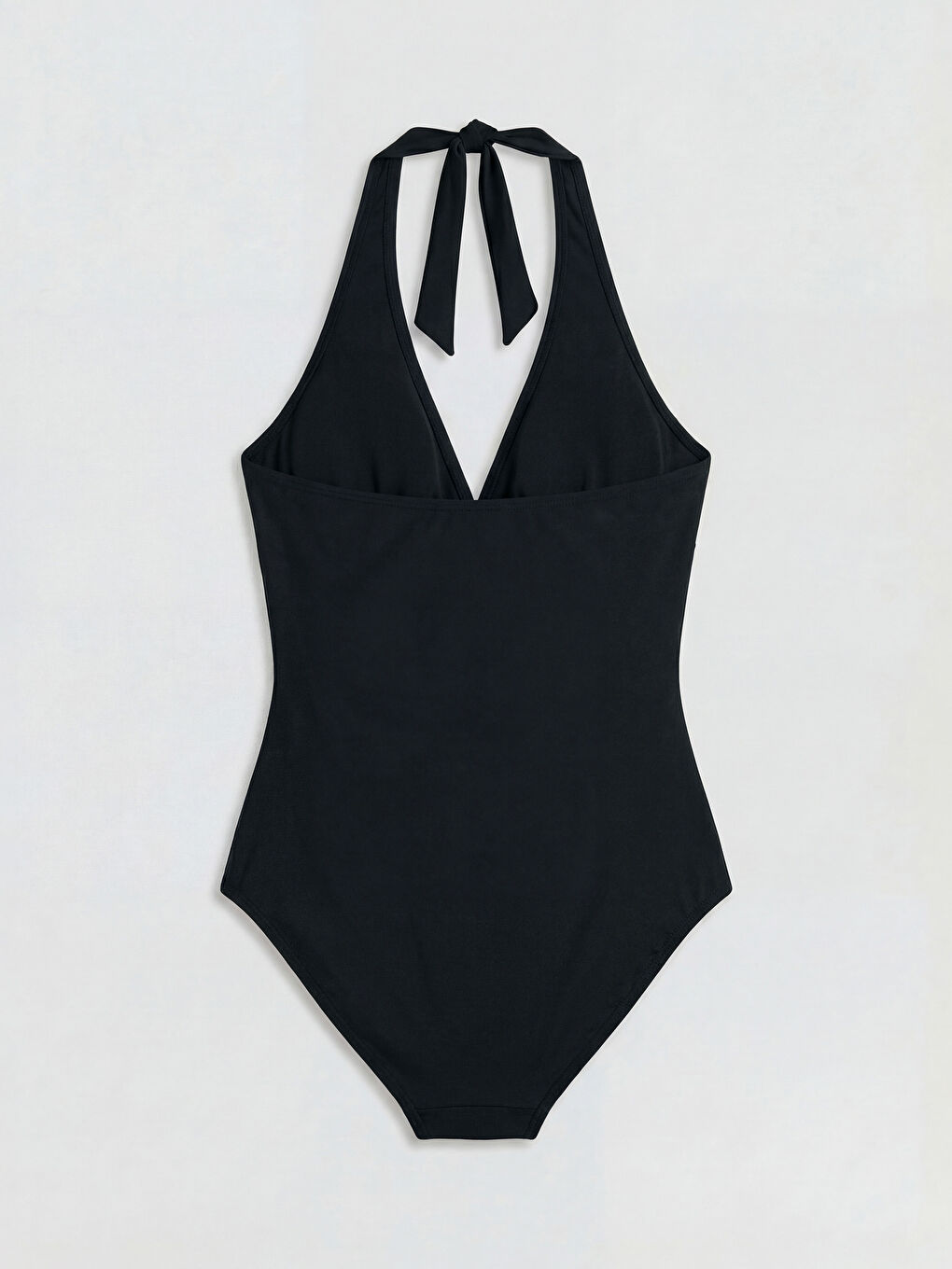 Siyah Boyundan Bağlamalı Kadın Mayo-1