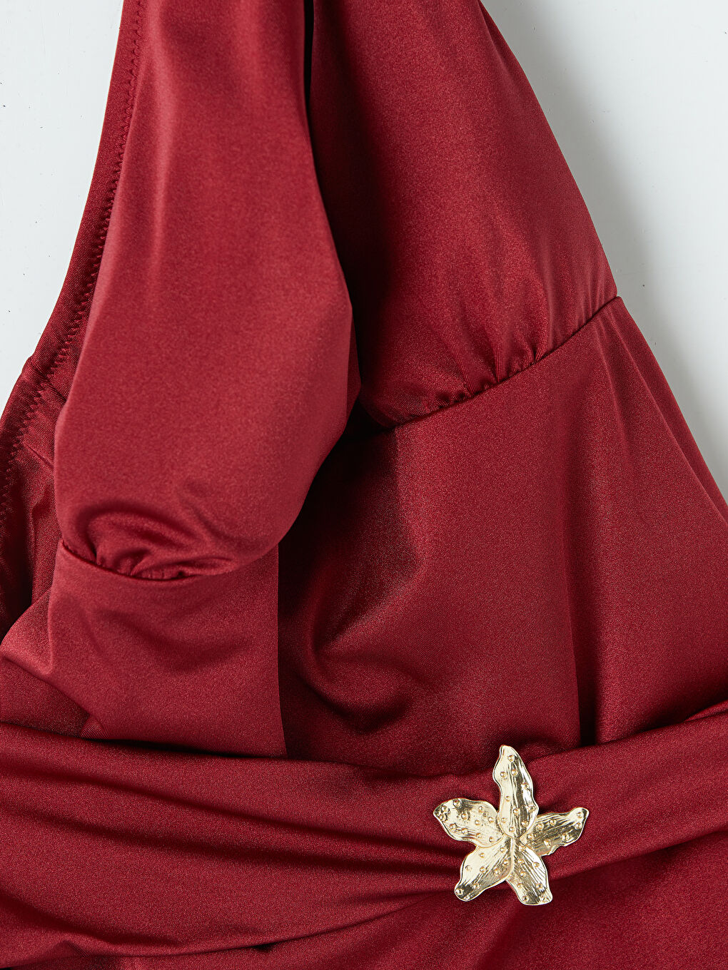 Mürdüm Boyundan Bağlamalı Kadın Mayo-2