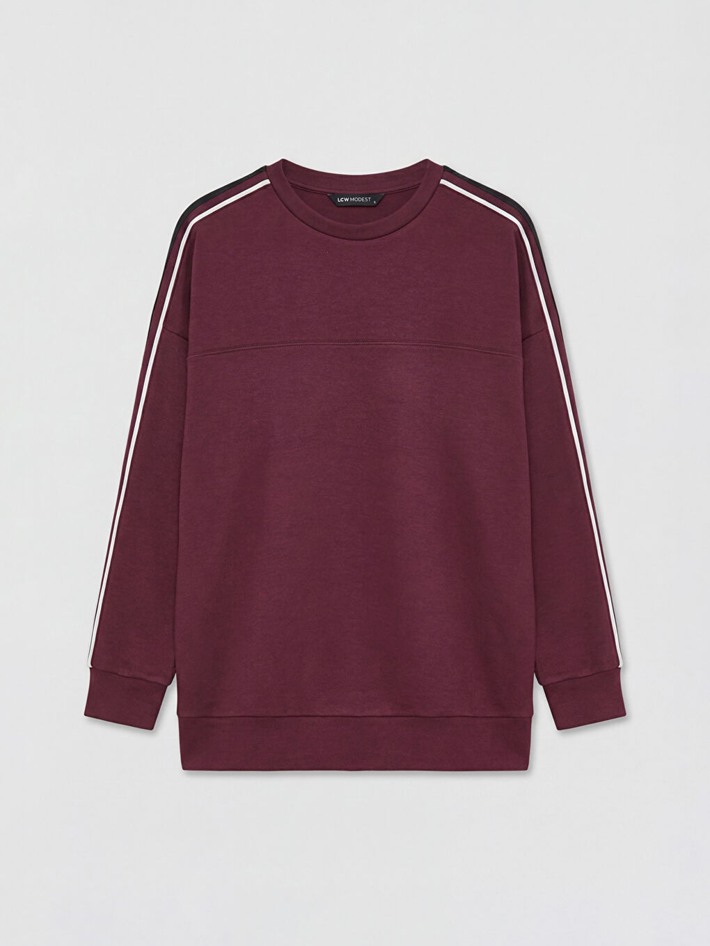 Crew Neck Oversize Women's Sweatshirt Tunic-4